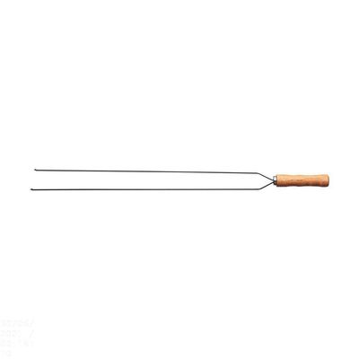Espeto Duplo Para Churrasco Tramontina Com Lâmina Em Aço Inox E Cabo De Madeira 85 Cm Tramontina