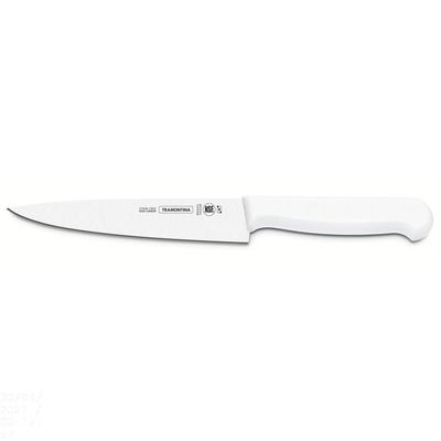 Faca Para Carne 10" Branco Profissional Tramontina Em Aço Inox Tramontina