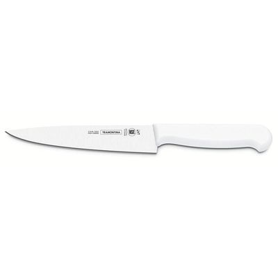 Faca Para Carne 10" Branco Profissional Tramontina Em Aço Inox Tramontina