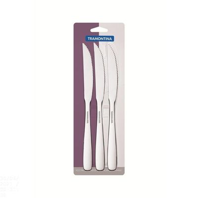 Conjunto De Facas Para Churrasco Tramontina Havai Aço Inox 3 Peças Tramontina