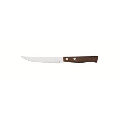 Conjunto De Facas Para Churrasco E Frutas Tradicional Em Aço Inox E Cabos De Madeira Natu