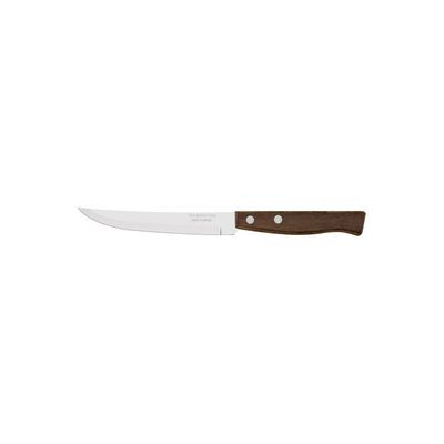 Faca Para Churrasco Tradicional Com Lâmina Em Aço Inox E Cabo Em Madeira Natural 5"