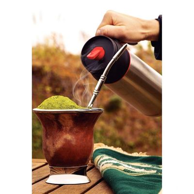 Bomba De Chimarrão Tramontina Ilex Em Aço Inox Com Rosca 23 Cm Tramontina