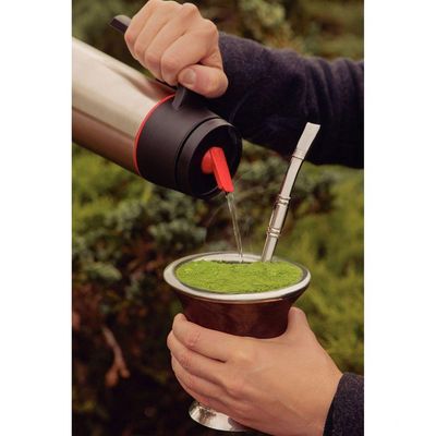 Bomba De Chimarrão Tramontina Ilex Em Aço Inox Com Rosca 23 Cm Tramontina