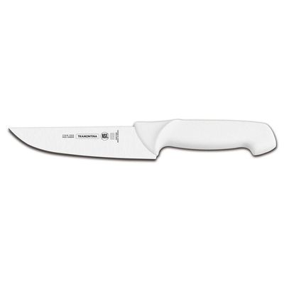 Faca Para Carne 8" Lâmina Em Aço Inox Tramontina Cabo Branco Polipropileno Tramontina