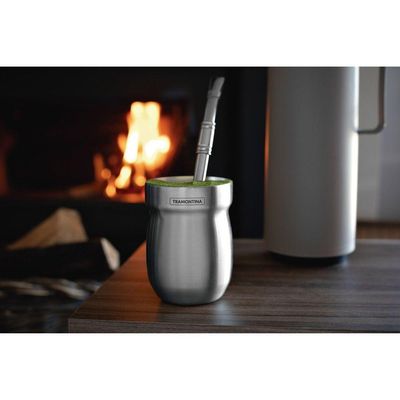 Cuia Térmica Tramontina Em Aço Inox 240 Ml Tramontina