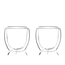 Conjunto 2 Copos De Café Parede Dupla 250ml Borossilicato