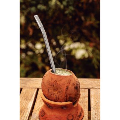 Bomba De Chimarrão Tramontina Ilex Em Aço Inox Sem Rosca 23 Cm Tramontina