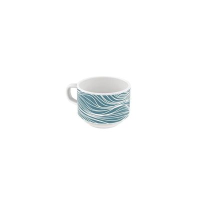 Xícara Chá Tramontina Clarice Em Porcelana Decorada 240 Ml Tramontina