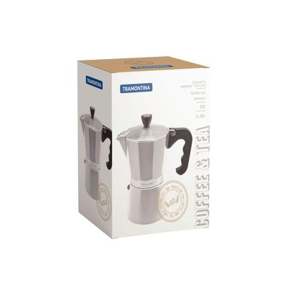 Cafeteira Expresso Italiana Tramontina Em Alumínio Com Cabo Em Nylon 320 Ml