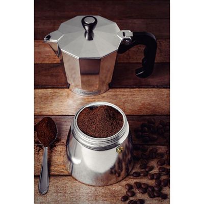 Cafeteira Expresso Italiana Tramontina Em Alumínio Com Cabo Em Nylon 320 Ml