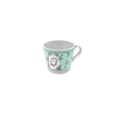 Xícara Chá Tramontina Helen Em Porcelana Decorada 185 Ml Tramontina