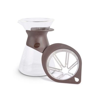 Kit Cafeteira Jarra Com Filtro 600ml - Pressca Marrom