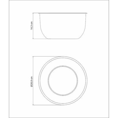 Recipiente Tramontina Cucina Sem Tampa Em Aço Inox Preparar E Servir 24 Cm 5,2 L Tramontina